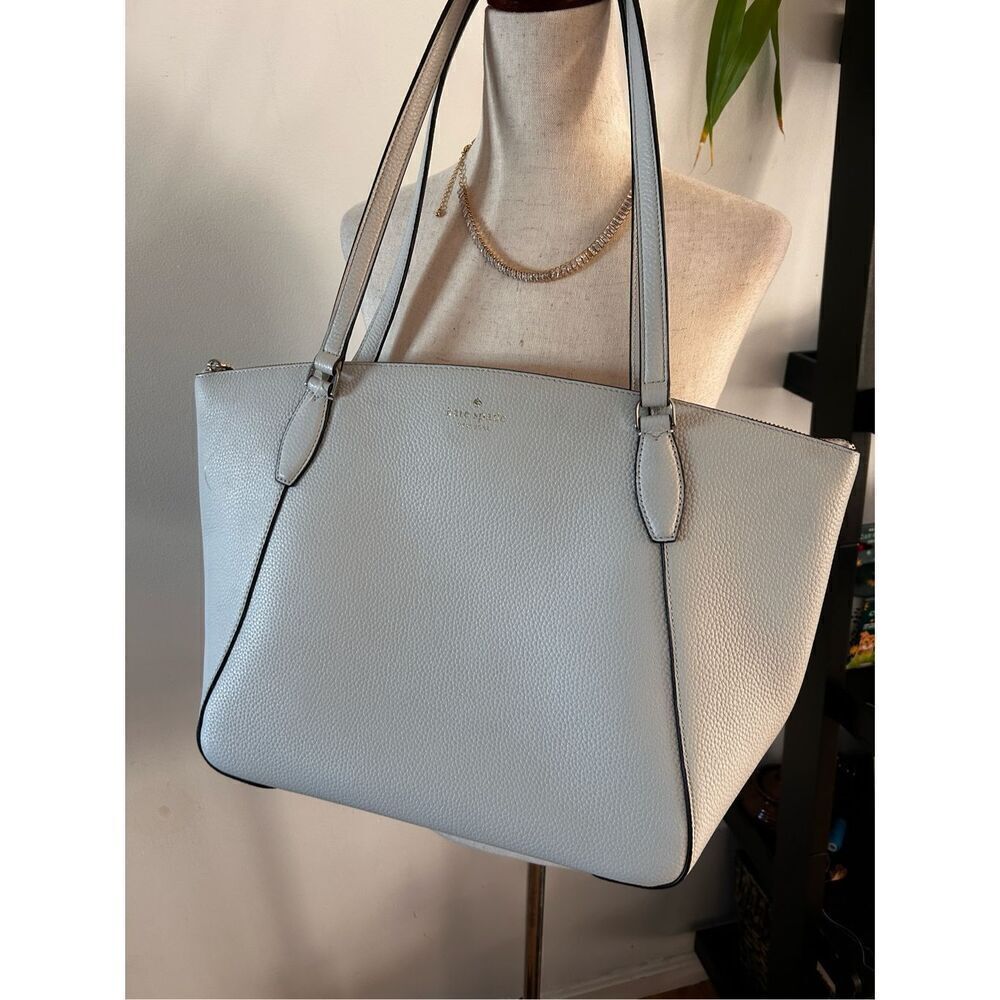 Kate Spade white tote shoulder bag size 16×11×6